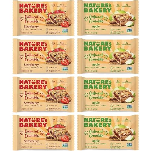 Nature's Bakery Oatmeal Crumble Bar Variety Sampler 8ct 1.41oz