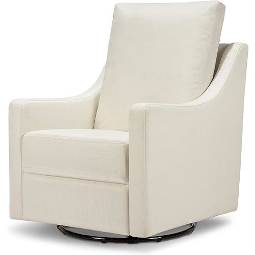 DaVinci Field Swivel Glider in Cotton Weave, Greenguard Gold Certified