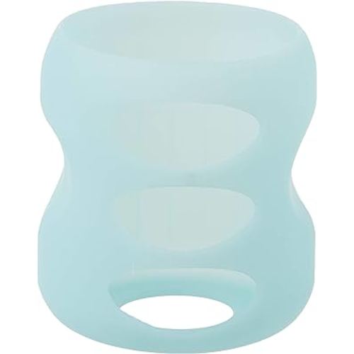 Dr. Brown's Natural Flow Options+ Glass Baby Bottle Sleeves,100% Silicone,5 oz,Wide-Neck,Mint