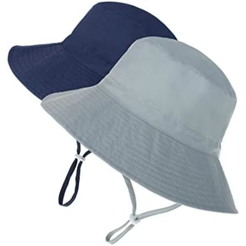 Baby Sun Hat Toddler Summer UPF 50+ Sun Protection Baby Boy Hats Beach Hats Wide Brim Bucket for Baby Girl Adjustable Kid Cap