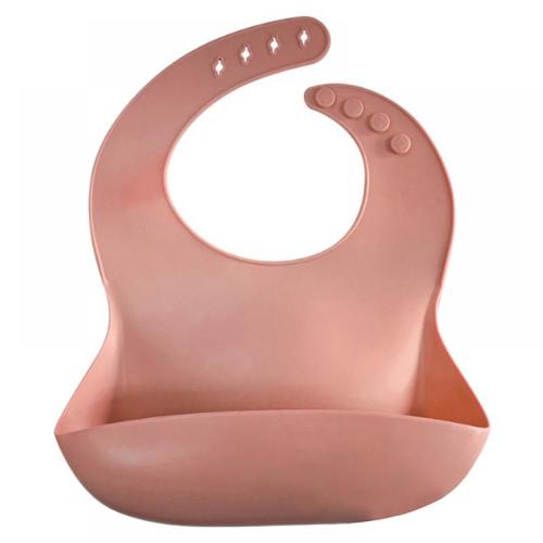Happy Healthy Parent Silicone Baby Bibs Easily Wipe Clean! Comfortable Soft Waterproof Bib Keeps Stains Off Easy Clean Up, Adjustable Snaps For Infants