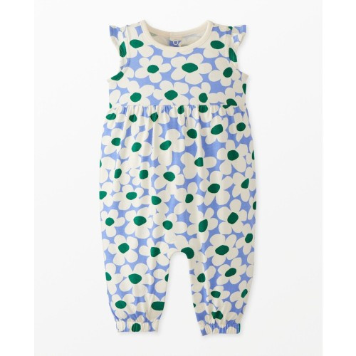 Baby Print Flutter Sleeve Romper