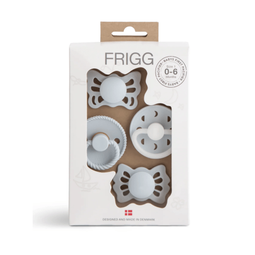 FRIGG Baby's First Pacifier Moonlight Sailing (Powder Blue) 4-Pack – Mushie