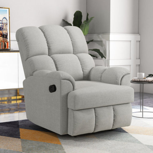 Shelice 33.5" Wide Modern and Overstuffed Soft Rocker Manual Standard Recliner