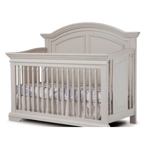 Fawn Baby Glacier Arched Crib in Brushed Ivory
