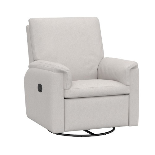 Dream Manual Swivel Glider & Recliner, Brushed Chenille, Dove