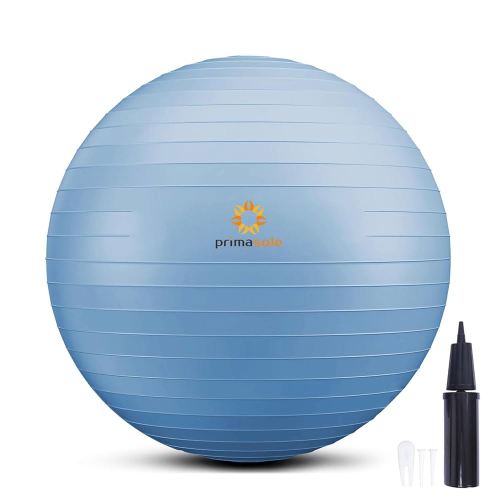 Exercise Ball for Balance Stability Fitness Workout Yoga Pilates at Home Office & Gym Birthing Ball for Pregnancy, Office Ball Chair