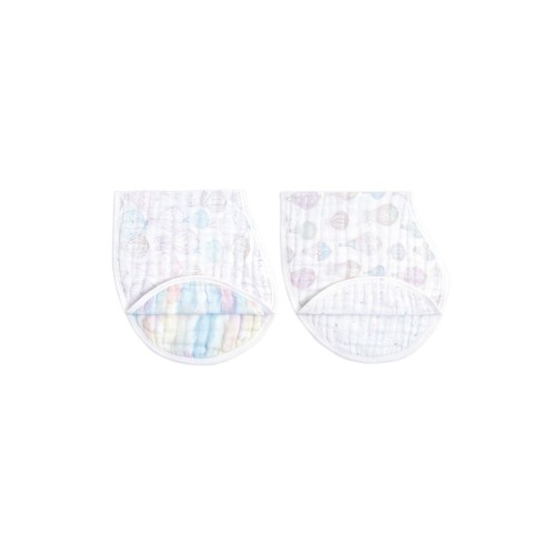 2-Pack Organic Cotton Burpy Bibs