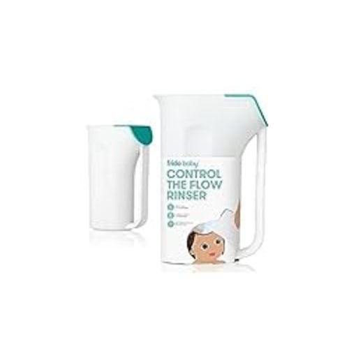 Frida Baby Control The Flow Polypropylene ABS Rinser|Bath Time Rinse Cup with Easy Grip Handle and Removable Rain Shower