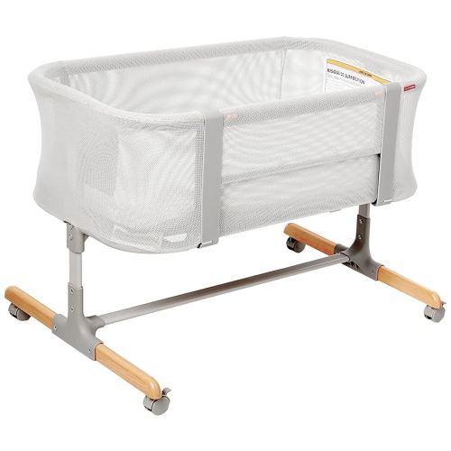 Skip Hop Baby Bassinet, Cozy Up 2-in-1 Bedside Sleeper & Bassinet, Grey