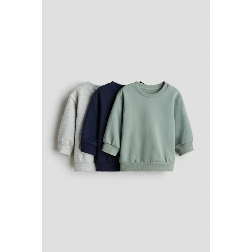 3-PACK COTTON SWEATSHIRTS