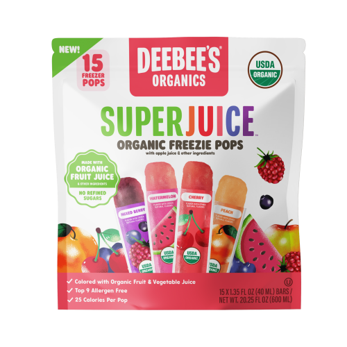 Deebees Super-Juice Freezie Pops, 15 Count, 1.35 fl oz