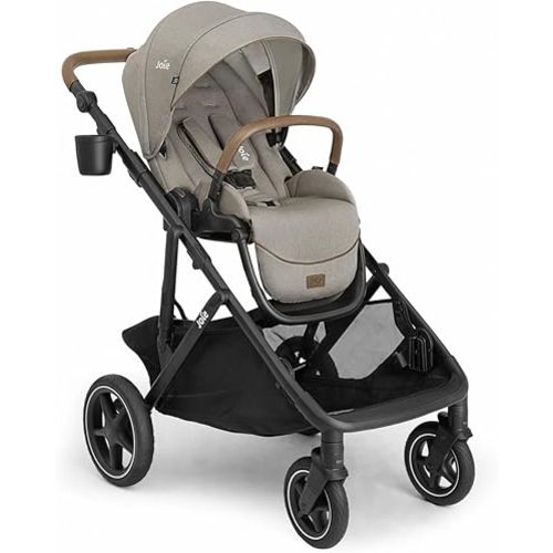 Joie Chive Single-to-Double Reversible Stroller, 20+ Customizable Modes, Suspension & All-Terrain Rubber Wheels, Expandable UPF 50+ Canopy (Dove)