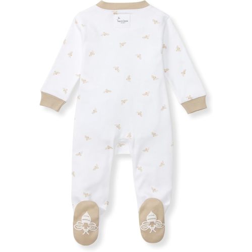 Burt's Bees Baby Boys' Sleep and Play Pjs, 100% Organic Cotton One-piece Zip Front Romper Jumpsuit Pajamas
