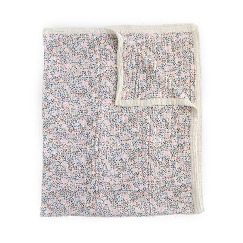 Little Unicorn Cotton Muslin Quilted Throw - Pressed Petals
