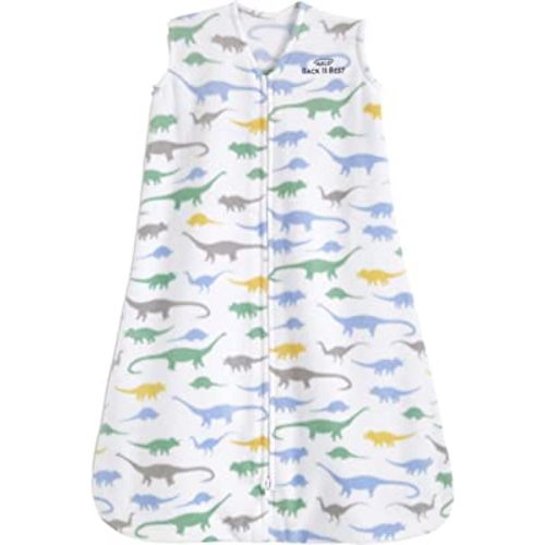 HALO Sleepsack 100% Cotton Wearable Blanket Micro-Fleece, TOG 1.0, Dinos, Large
