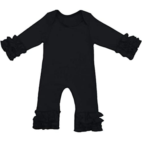 Toddler Baby Girl Icing Ruffle Jumpsuit Pants Long Sleeve Romper Birthday Outfit