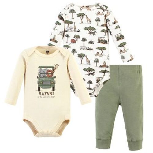 Hudson Baby Long-sleeve Bodysuits And Pants, Going On Safari, 3-6 Months