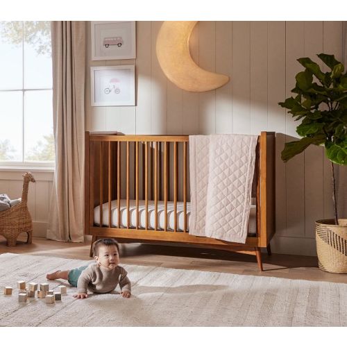 European Linen Baby Quilt | Pottery Barn Kids