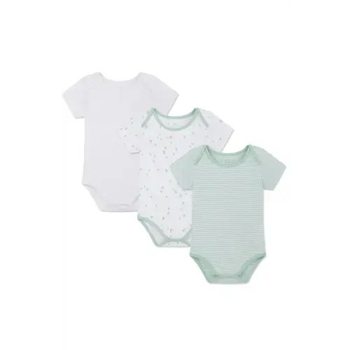 LAKE | Baby | Pima Cotton Pajamas | Parisian Green Baby Bodysuit Bundle
