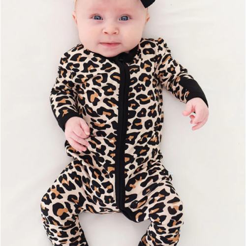 Leopard Brown Baby Convertible Sleeper | Lana Leopard Tan