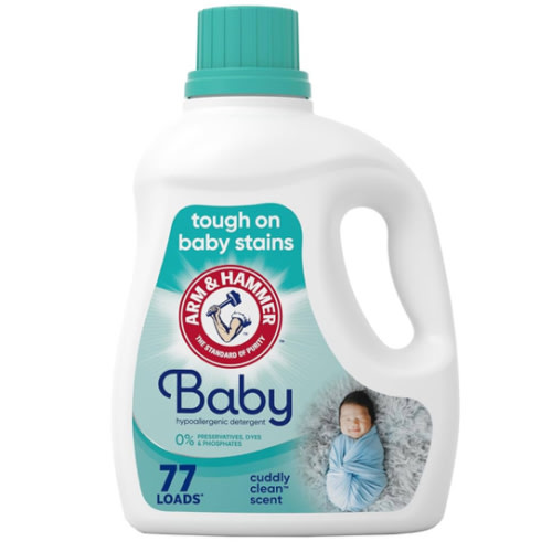 ARM & HAMMER Baby, 77 Loads Hypoallergenic Liquid Laundry Detergent, 100.5 fl oz