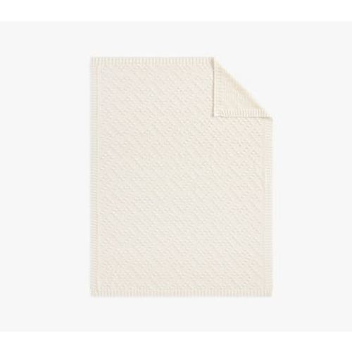 Chris Loves Julia Sweater Knit Baby Blanket, Ivory