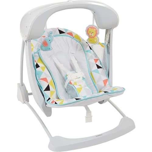 Fisher-Price Deluxe Take-Along Swing & Seat Windmill, portable baby swing and stationary infant seat for soothing or fun