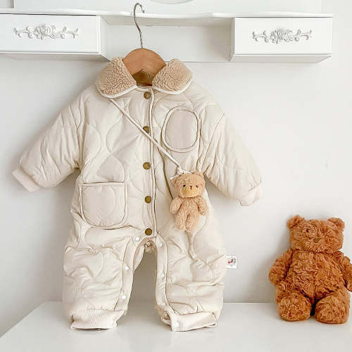 Fleece Quilted Lamb Wool Jumpsuit – Peachy Bloomers