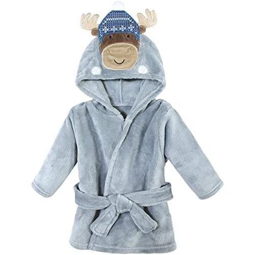 Hudson Baby Unisex Baby Plush Animal Face Bathrobe