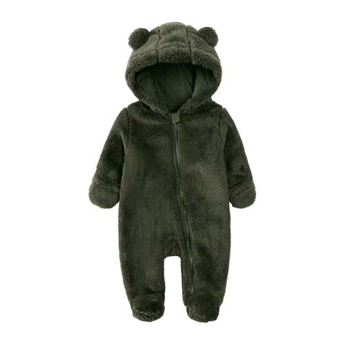 ZyeKqe Newborn Baby Snowsuit 1 Piece Windproof Outfits Hooded Coat Infants Outerwear Jumpsuits