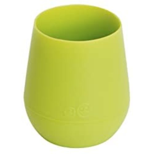ezpz Tiny Cup (Lime) - 100% Silicone Training Cup for Infants - Designed by a Pediatric Feeding Specialist - 4 Months+