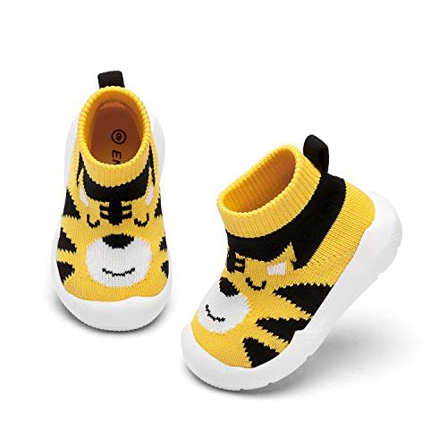 Engtoy Baby Shoes Baby Sock Shoes Baby Walking Shoes Infant Non-Slip Breathable Slippers with Soft Rubber Sole Baby Boys Girls Slip On Sneakers