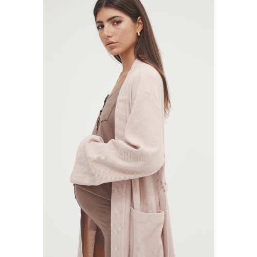 Waffle Robe (Blush)-S / BLUSH