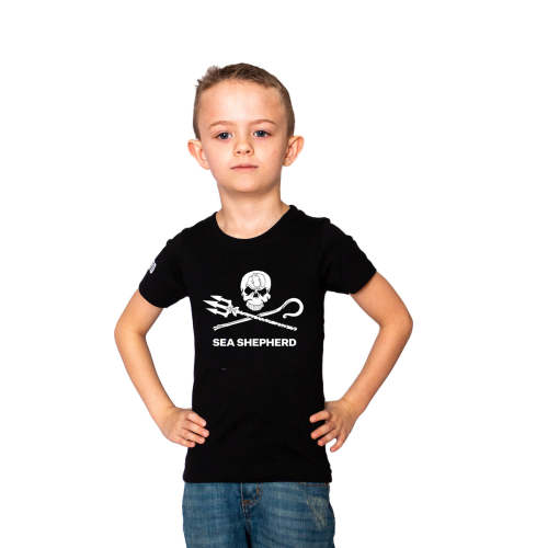 Kids Jolly Roger Tee - Black