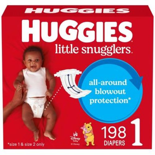 Huggies Little Snugglers Diapers - Size 1 - 198ct