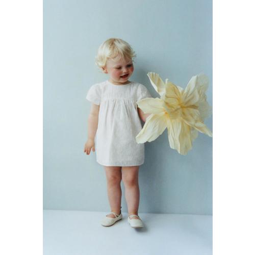SWISS EMBROIDERED DRESS AND PANTIES - White | ZARA United States