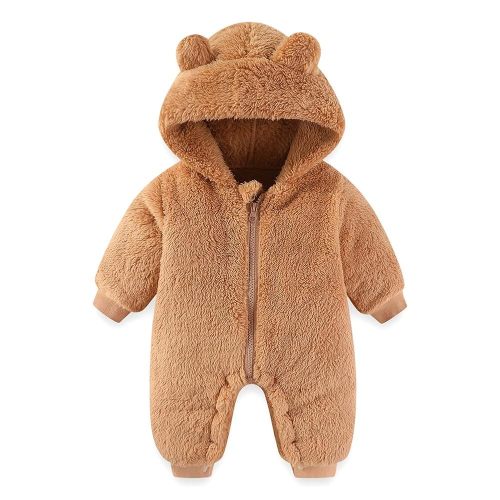 Amazon.com: AiWMGL Newborn Baby Bear Outfit Suit 0-3 Months Girls Boys Fleece Jumpsuit Romper Hooded Winter Snowsuit Clothes : Clothing, Shoes & Jewelry