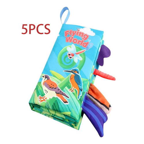 Baby Books 0-6 Months - Baby Boys Girls Shower Gifts - Tummy Time Baby Toys 0-6 6-12 Months - Crinkle Cloth Book - Infant Toys - Newborn Books - Touch and Feel Baby Books