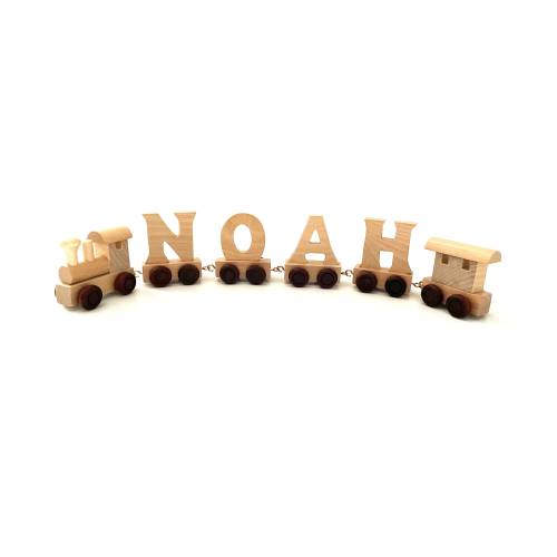 Personalised Letter Train Toy, Christening Gift, Wooden Toy Train, 1st Birthday Train Gift, Christening Train, 1st Xmas Train Set