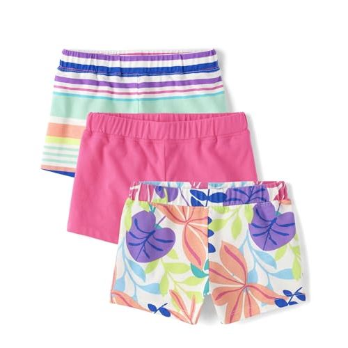 The Children's Place Baby Girls' and Toddler Pull on Stretchy Waistband Short