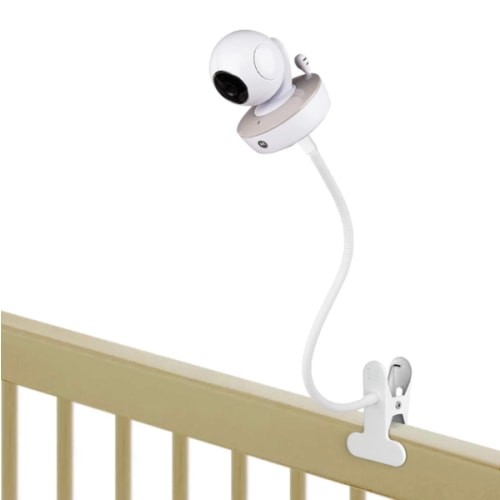 Gooseneck Baby Monitor Mount for Motorola, Owlet, VAVA, Arlo Baby Monitor and Most Universal Baby Monitor Camera, Flexible Baby Monitor Holder Without Tools or Wall Damage - White : Baby