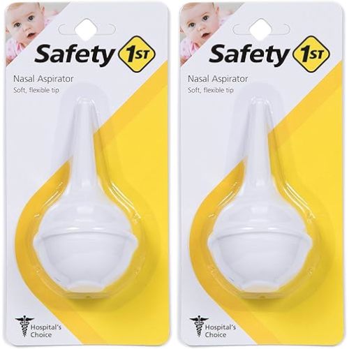 Safety 1st Newborn Nasal Aspirator, White, One Size (Pack of 2)