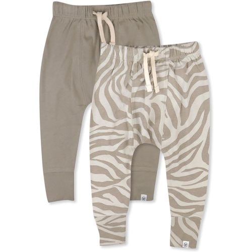 HonestBaby Multipack Honest Pants Joggers Pull on 100% Organic Cotton for Infant Baby and Toddler, Boys, Girls, Unisex