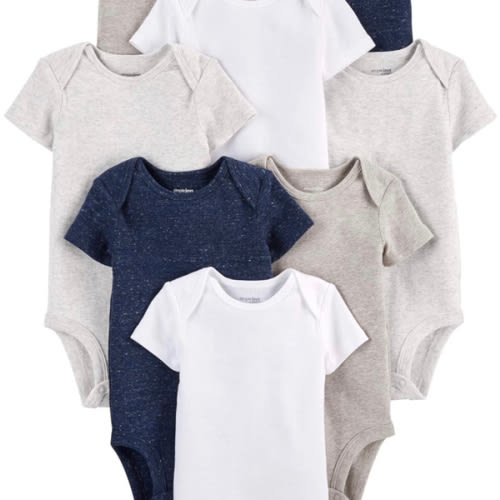 Newborn Simple Joys by Carter's Baby 8-Pack Short-Sleeve Bodysuit