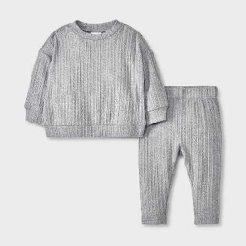 Baby Sweater Set - Cat & Jack™ Gray Newborn