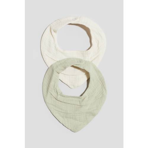 2-pack triangular muslin scarves