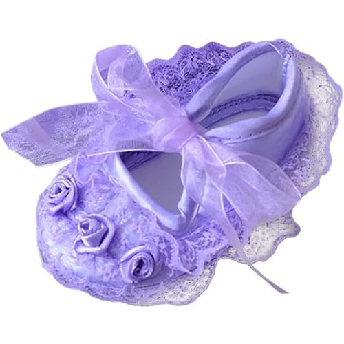 Baby Shoes Fashion Toddler Shoes Floor Shoes Baby Sandals Soft Soled Toddler Shoes Baby Princess (Purple, 6-12 Months)