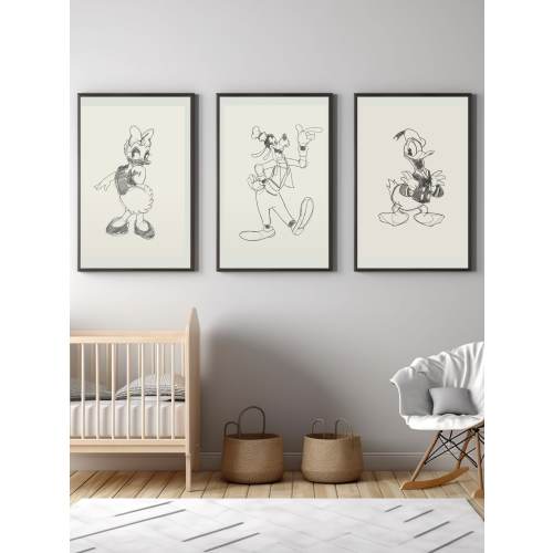 Mickey Mouse and Friends Print *Set of 3* size: A3 **Digital Print