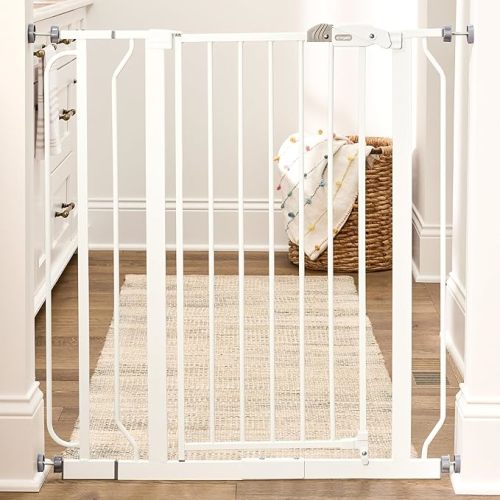 Regalo Safety 36" Extra Tall Baby Gate for Doorways & Bottom of Stairs, Pressure Mounted Walk Through Gate for Babies, Toddlers & Pets, Tested & Safe for 30 Years, American Designed, American Owned